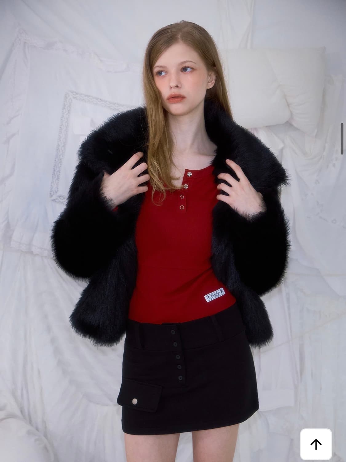 로제프란츠 퍼자켓 블랙 상품이미지2