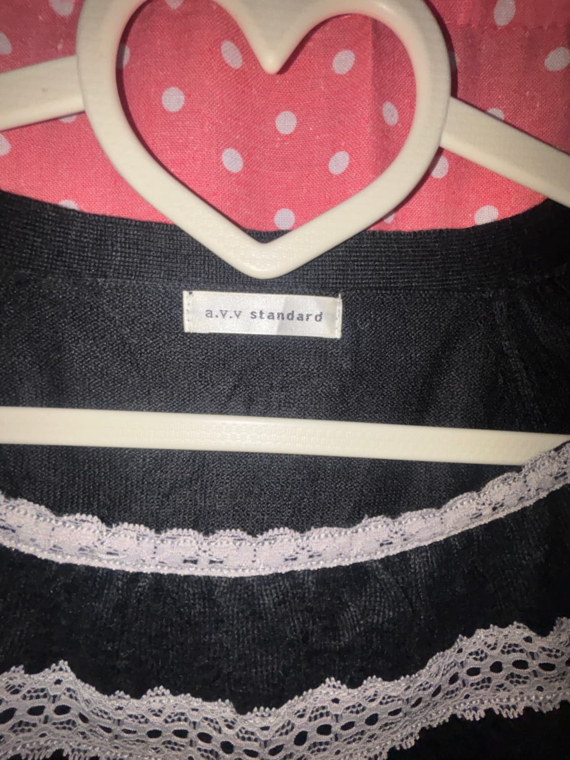 [a.v.v standard] 레이스 디테일 니트 상품이미지2