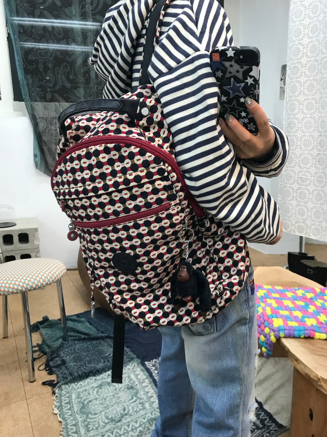 키플링 빈티지 도트 백팩 상품이미지2