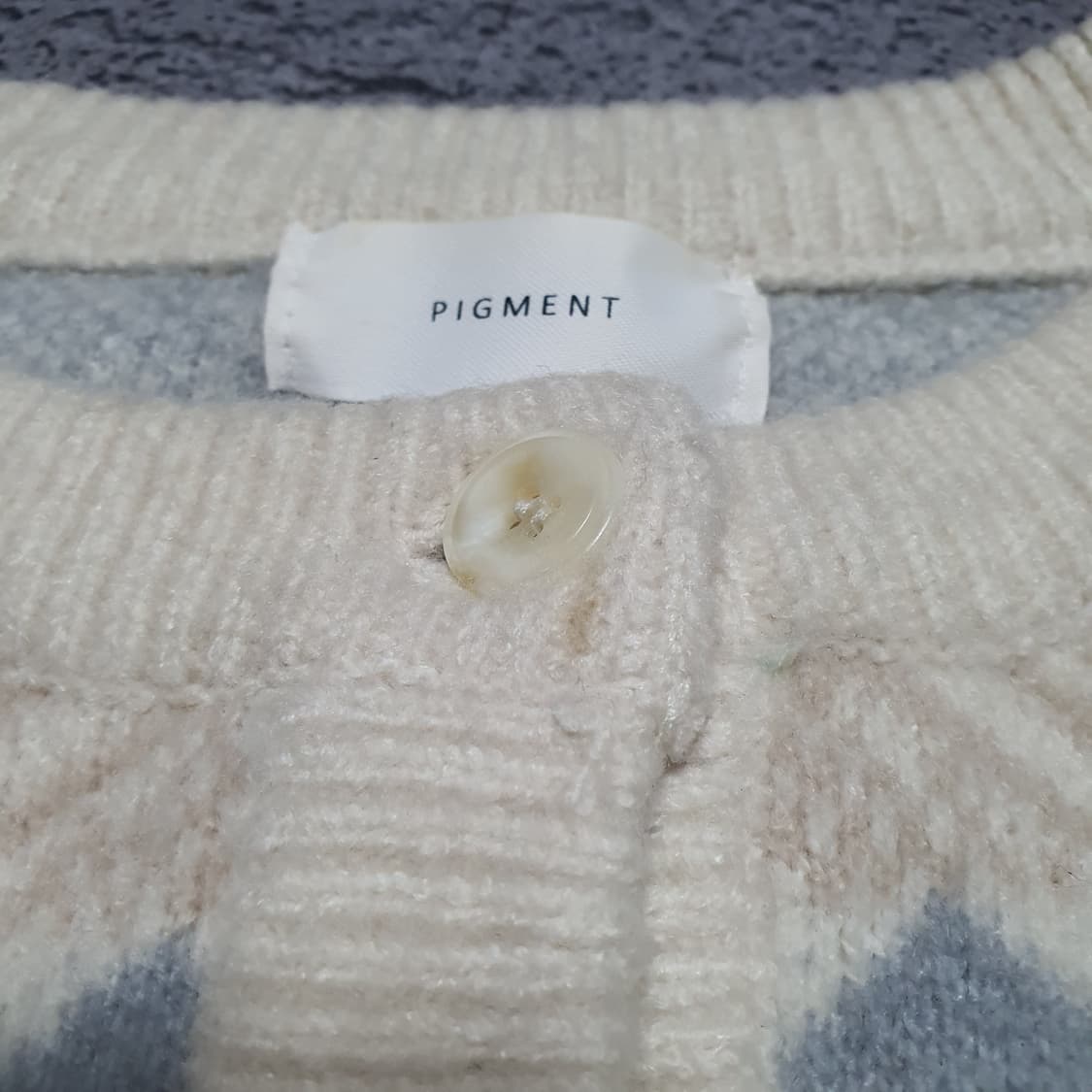 ✨ (바배) 피그먼트 소프트 자카드 니트 상품이미지3