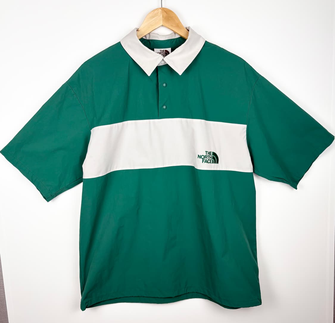 노스페이스 화이트라벨 블렌드 하프버튼 웜업 반팔 티셔츠 상품이미지1