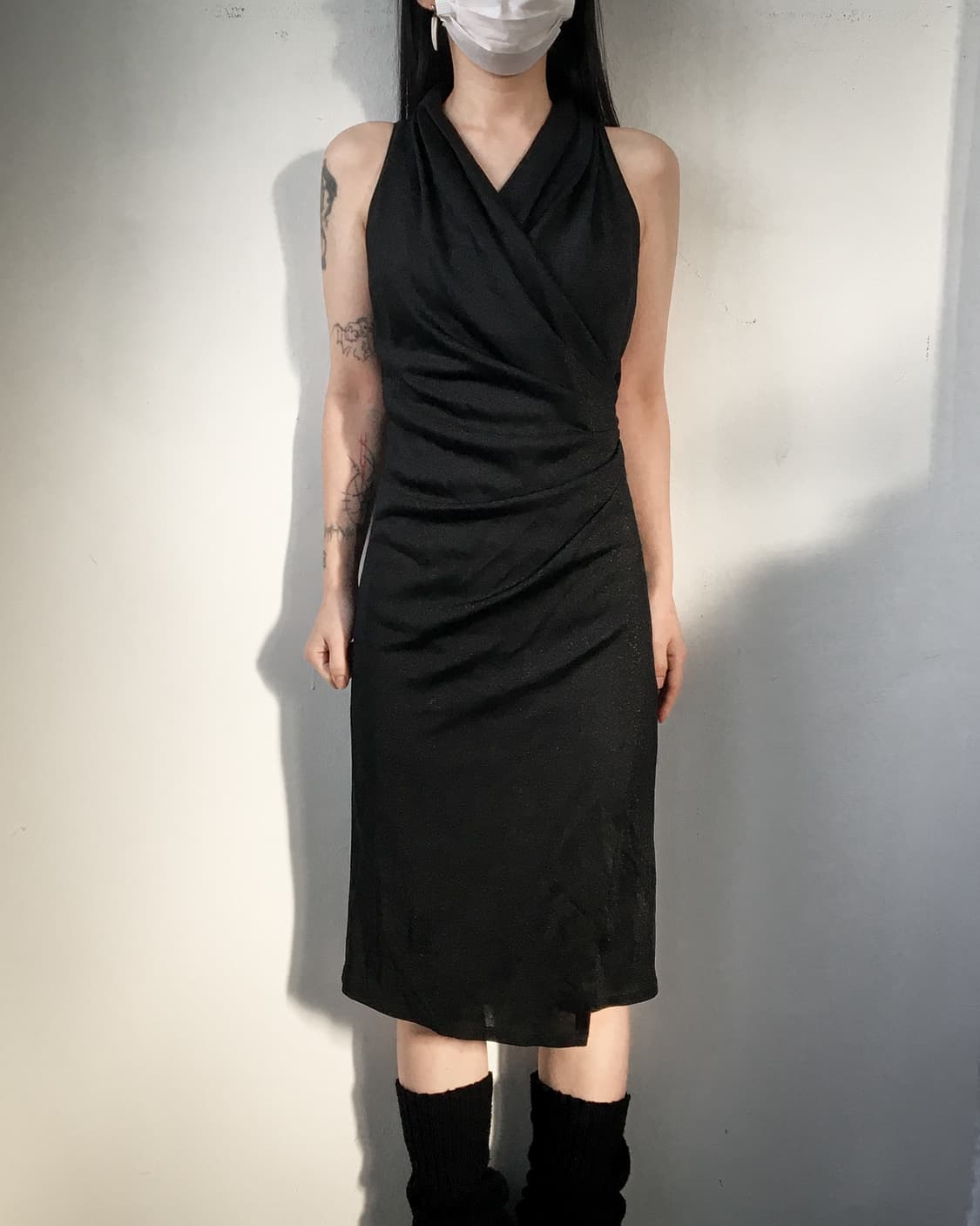 Glitter side shirring point onepiece 상품이미지1