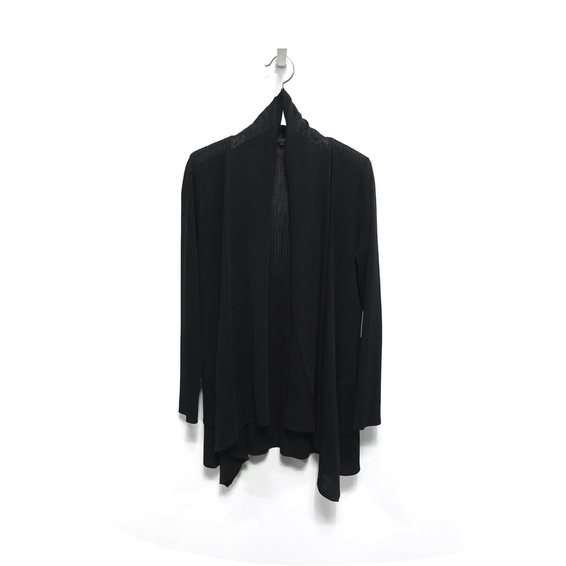 [38, 66 ]ANAYI  블랙 드레이프 가디건  상품이미지1