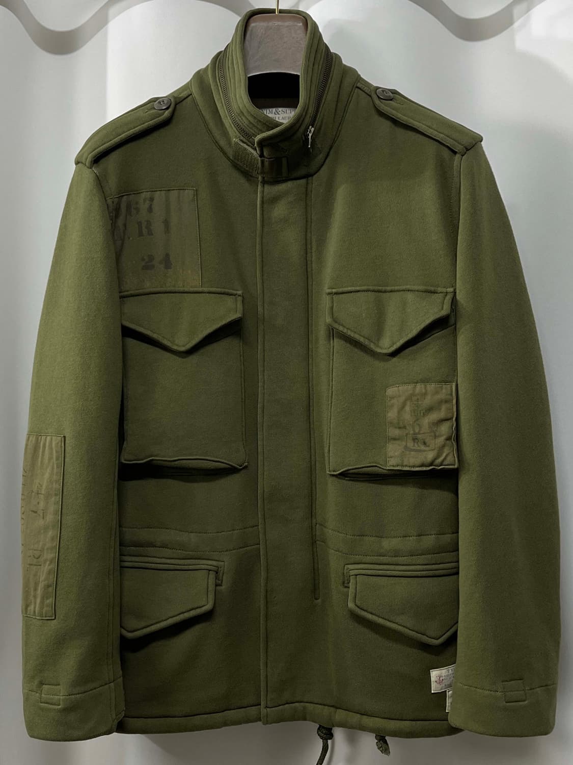 폴로 랄프로렌 올리브 플래그 패치워크 M-65 유틸리티 필드 자켓 상품이미지1