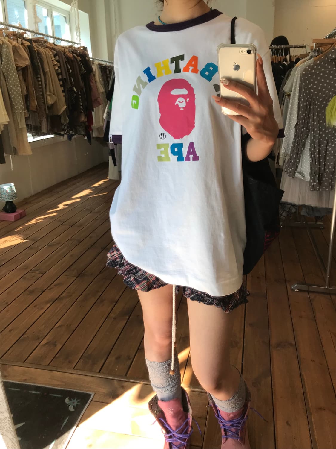 베이프 보라 링거 반팔티셔츠 상품이미지5
