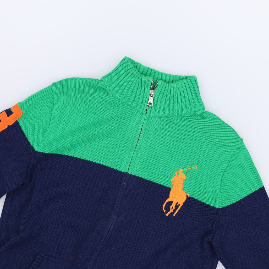 [L] 폴로 랄프로렌 빈티지 치프키프 빅와펜 니트 집업 자켓 3862 상품이미지4