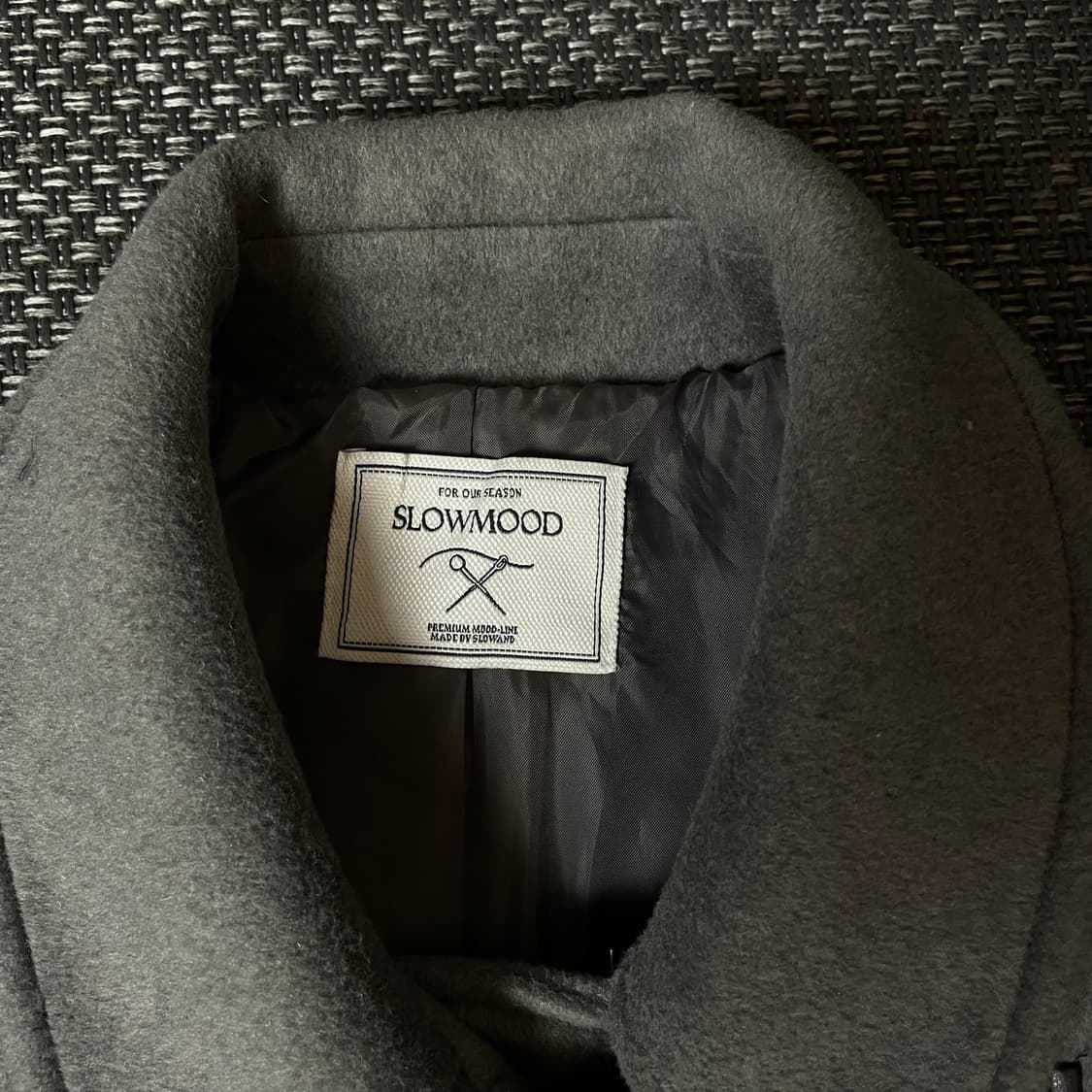 슬로우무드 그레이 더플코트 상품이미지4
