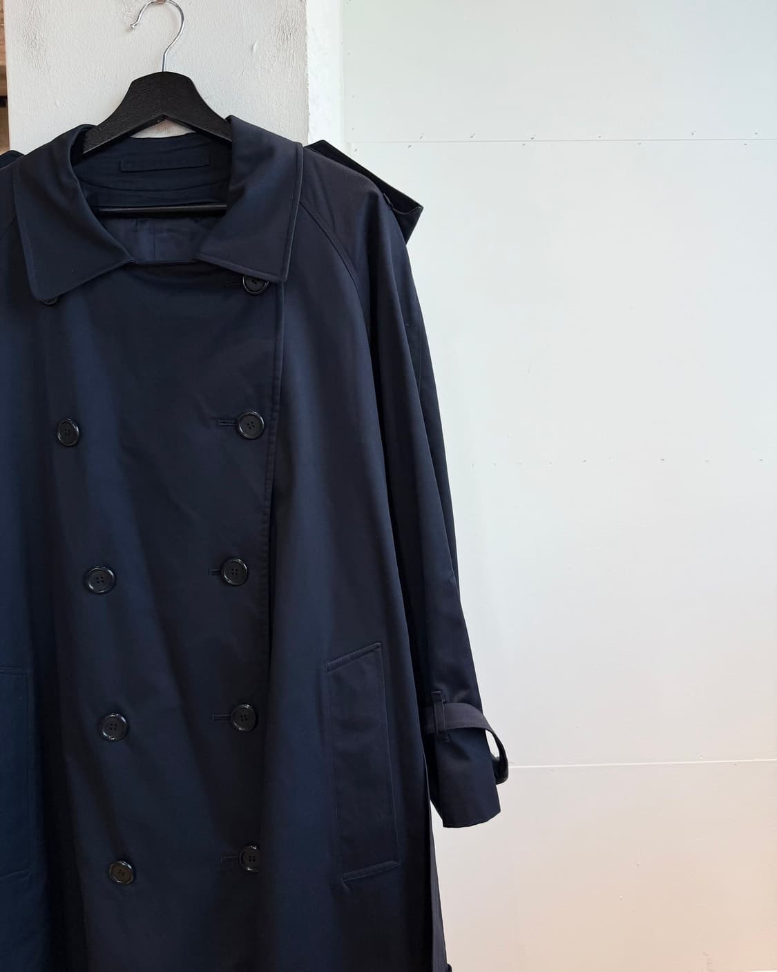 버버리 네이비 더블 트렌치코트  상품이미지5