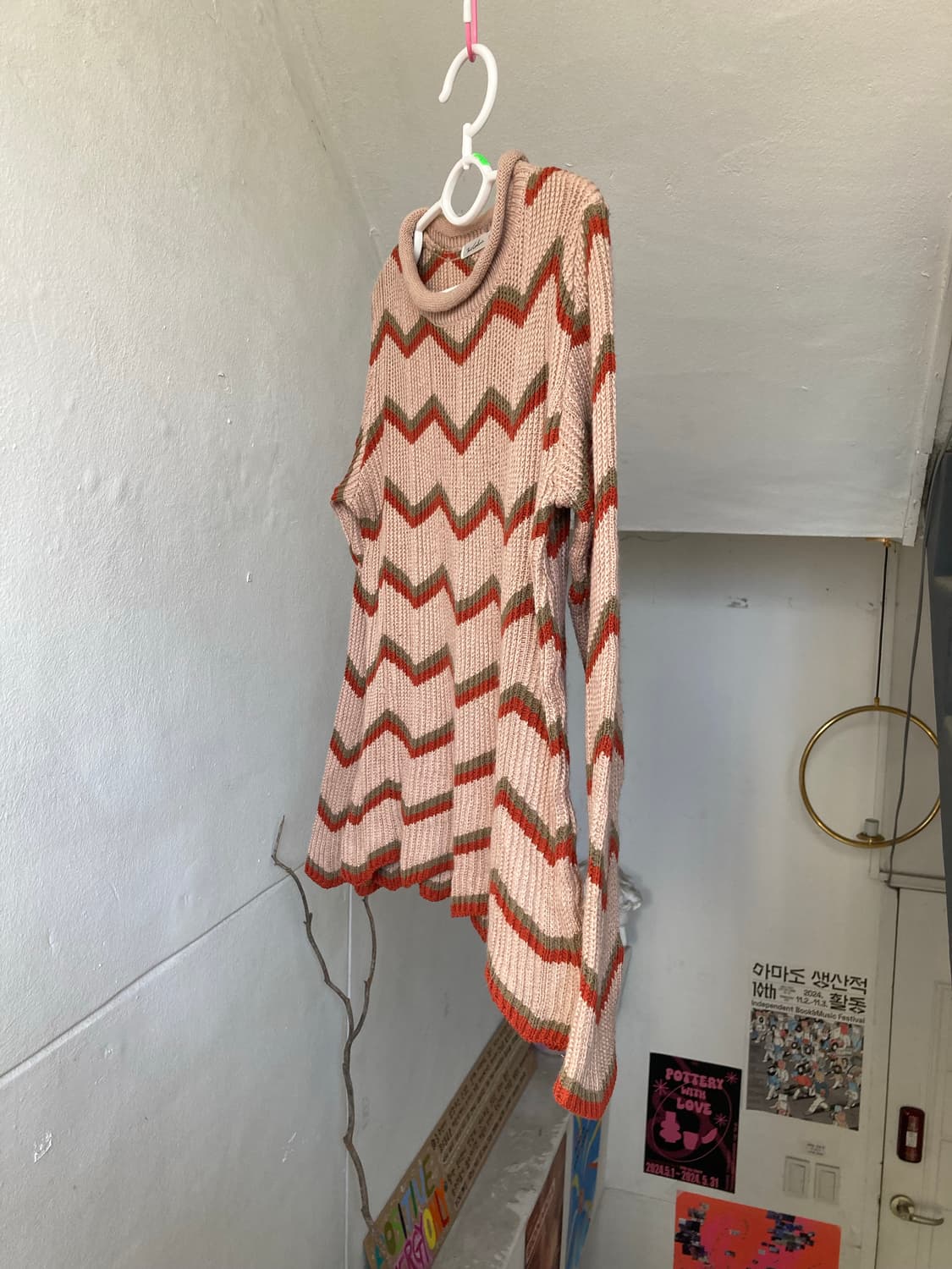 모리걸 울 믹스 지그재그 니트 상품이미지4