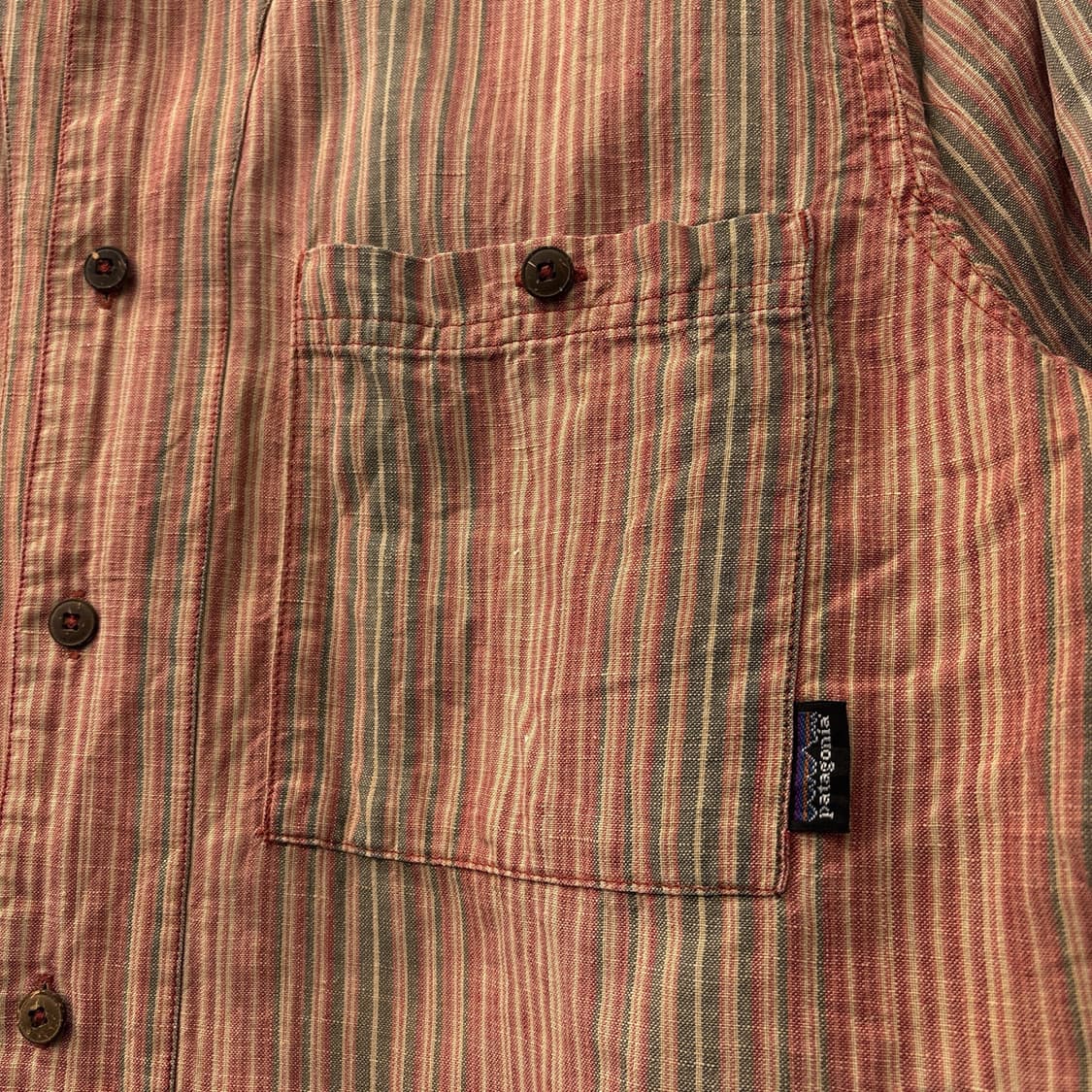 00s 파타고니아 오가닉코튼 헴파시스 스트라이프 린넨셔츠 N1023 상품이미지5