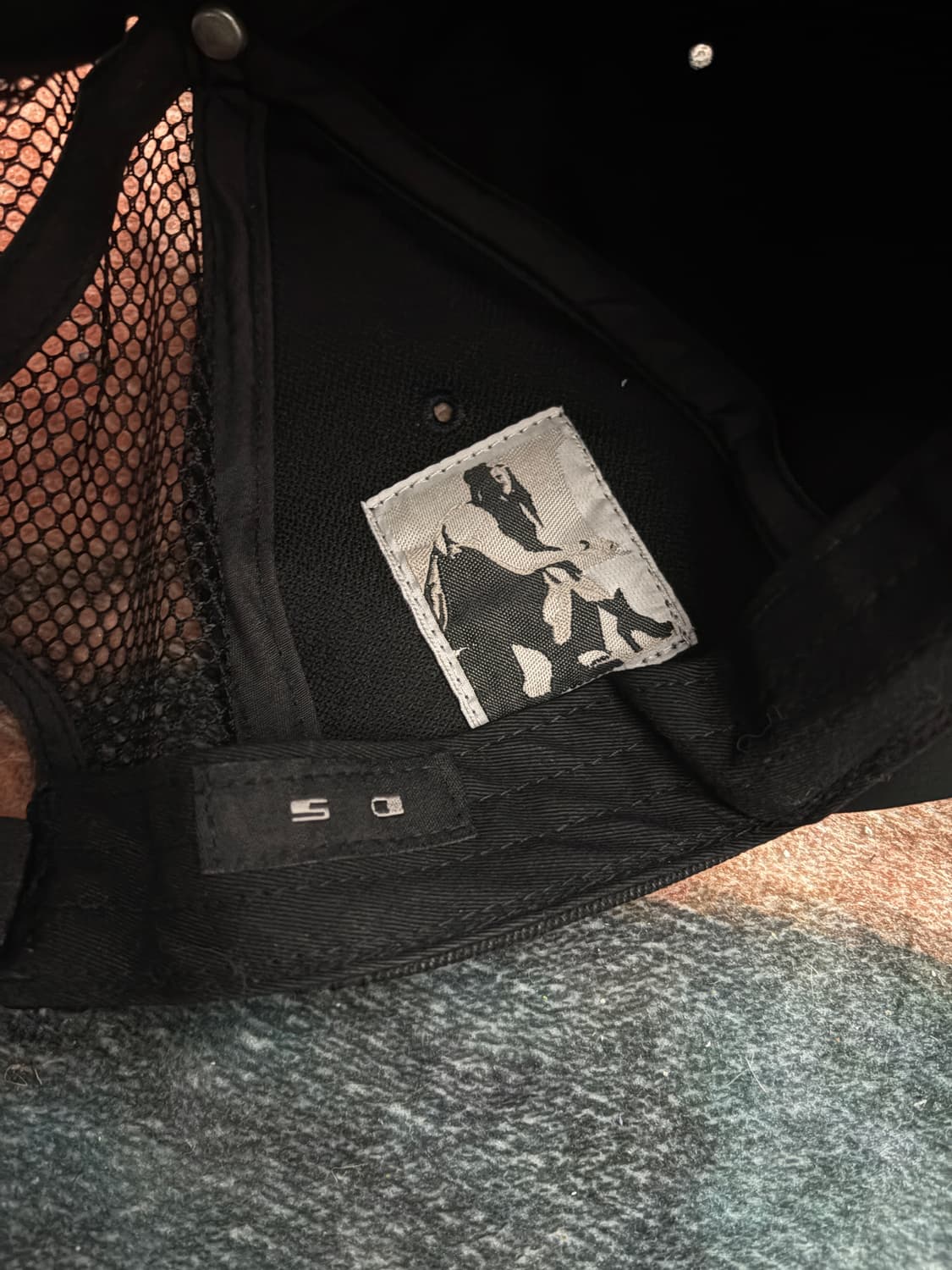 TTF✳️릭오웬스 카프레더 코팅 매쉬캡 상품이미지7