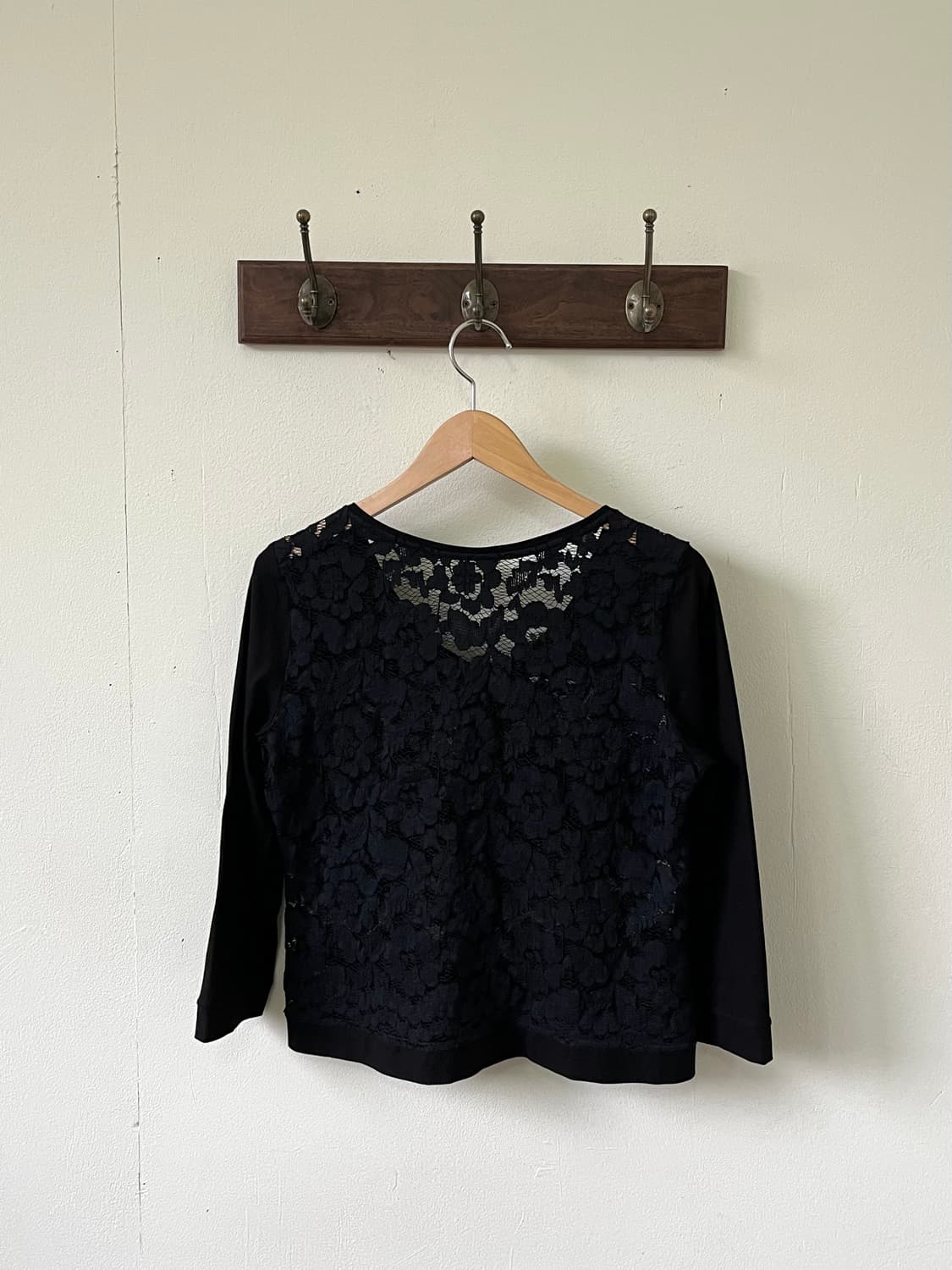 vivapresto 블랙 시스루 가디건 상품이미지3