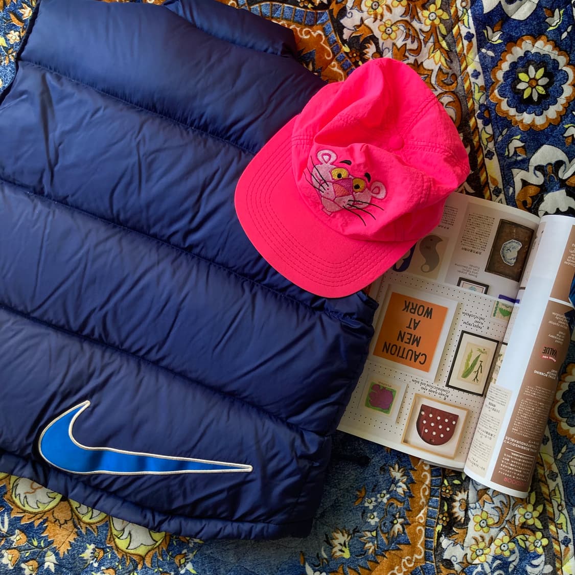 NIKE 올드 빈티지 스위시 로고 나이키 네이비 블루 패딩 베스트 조끼  상품이미지2