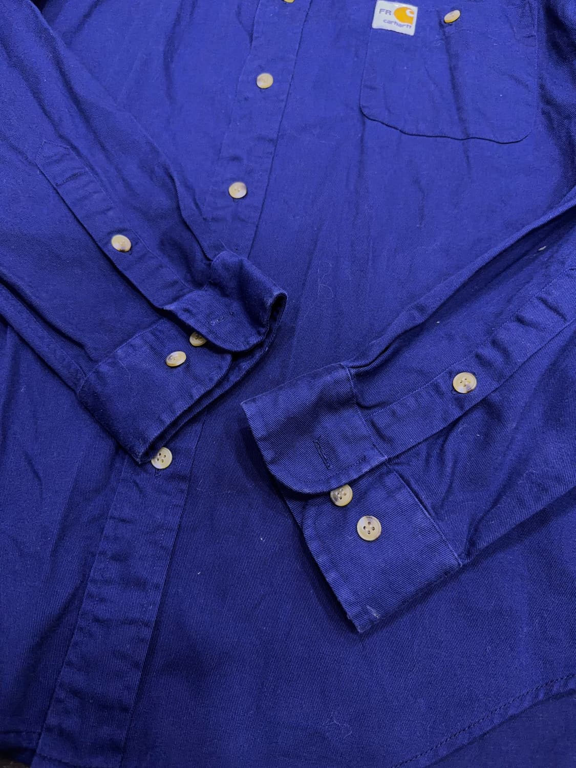 칼하트 리메이크 캐쥬얼 네이비 긴팔 셔츠 남방 XL 상품이미지6