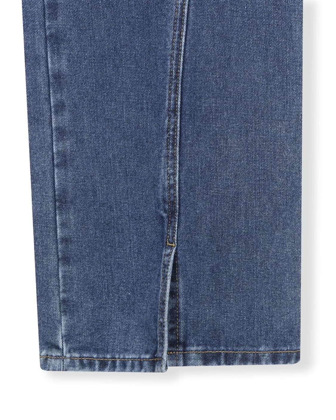 beslow FRONT SLIT DENIM PANTS WASHED BLU 상품이미지6