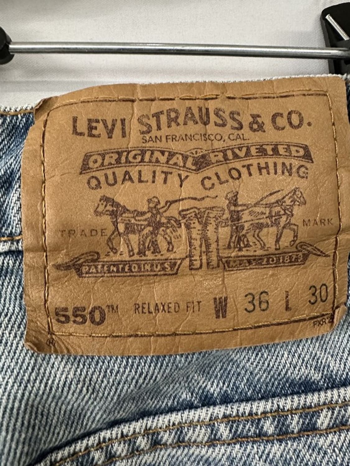 [W36L30] LEVI'S 리바이스550 90s USA 빈티지오렌지탭 상품이미지8