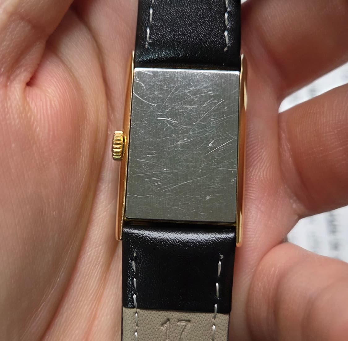 레어] 빈티지 오메가 드빌 사각탱크 4분할 다이얼 금장 수동 메커니컬 상품이미지5