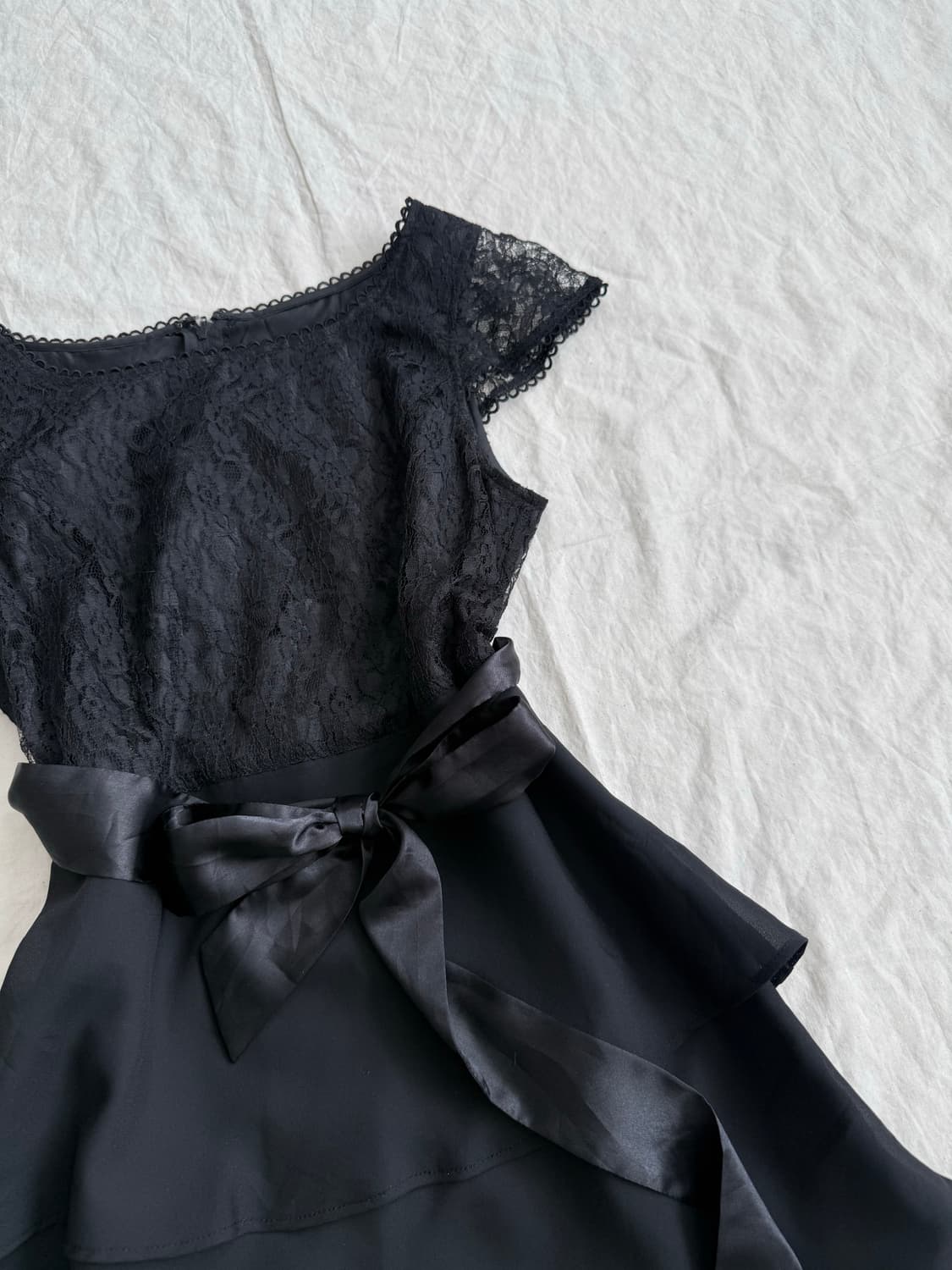 블랙 페어리 러블리 캉칸 미디 원피스 상품이미지4