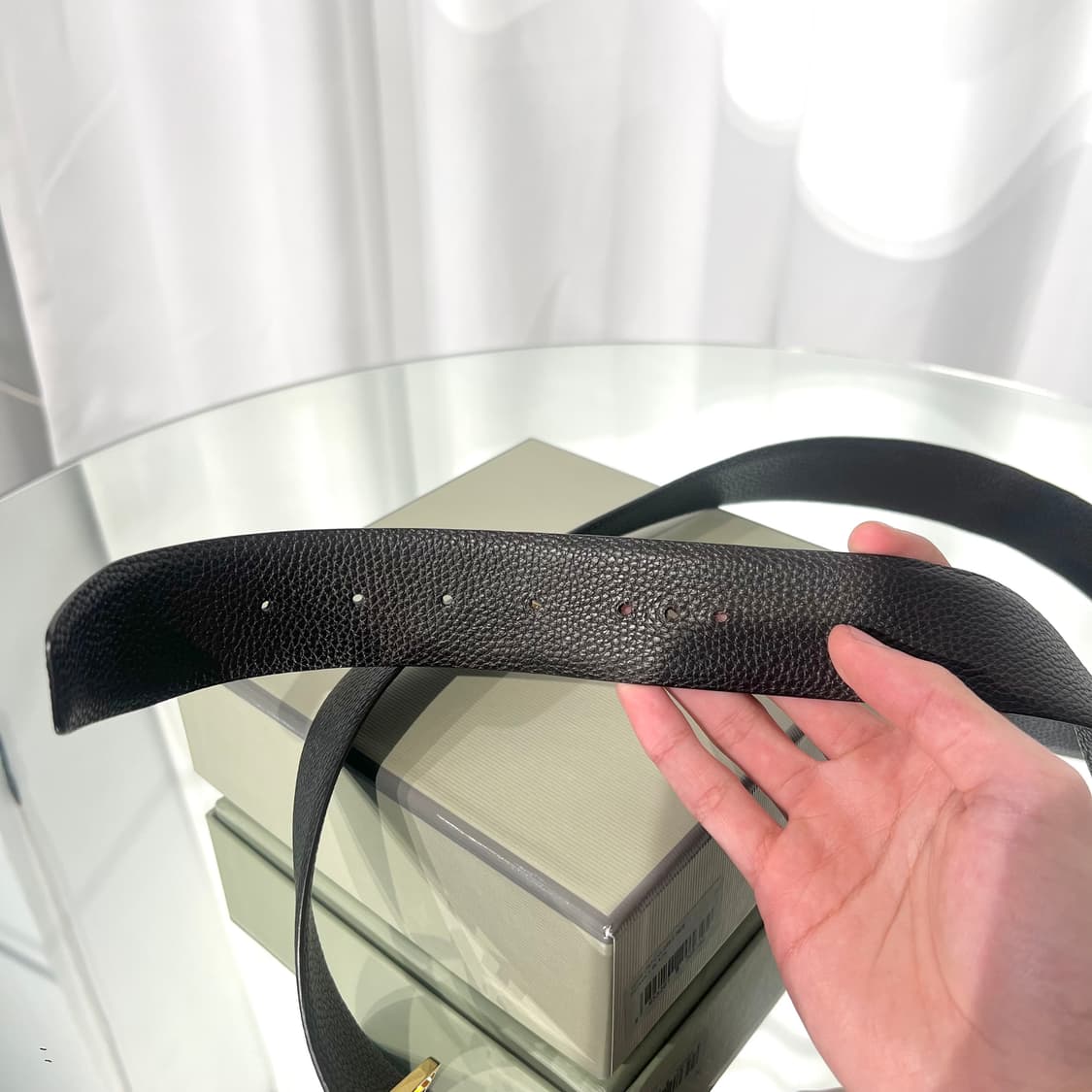 [정품] 톰포드 T로고 버클 금장 벨트 상품이미지5