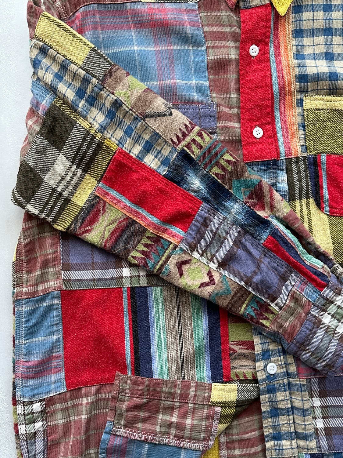 빔즈플러스 리얼 패치워크 워크 셔츠 상품이미지5