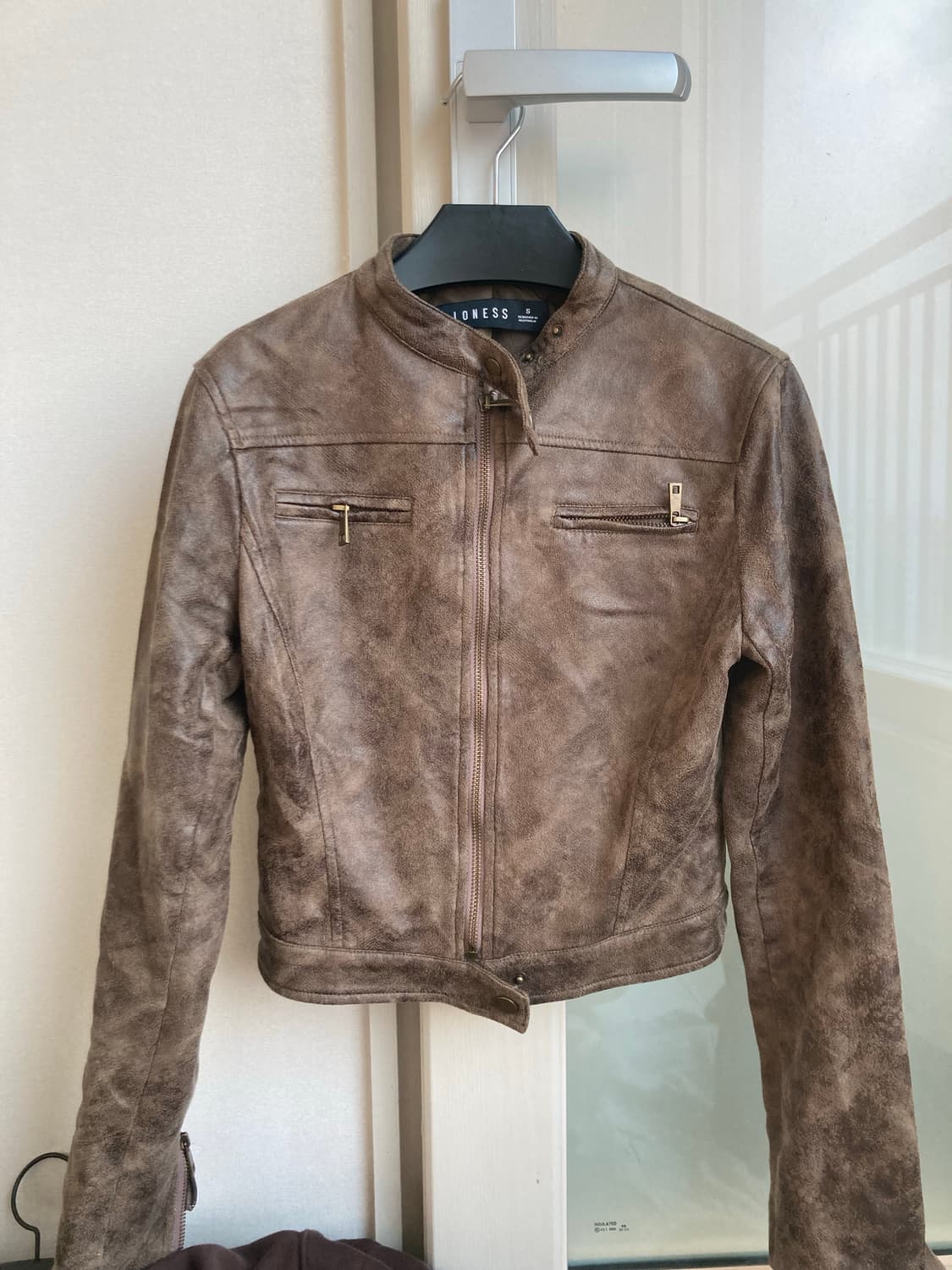 Lioness 라이어니스 레더 자켓 브라운s 상품이미지5