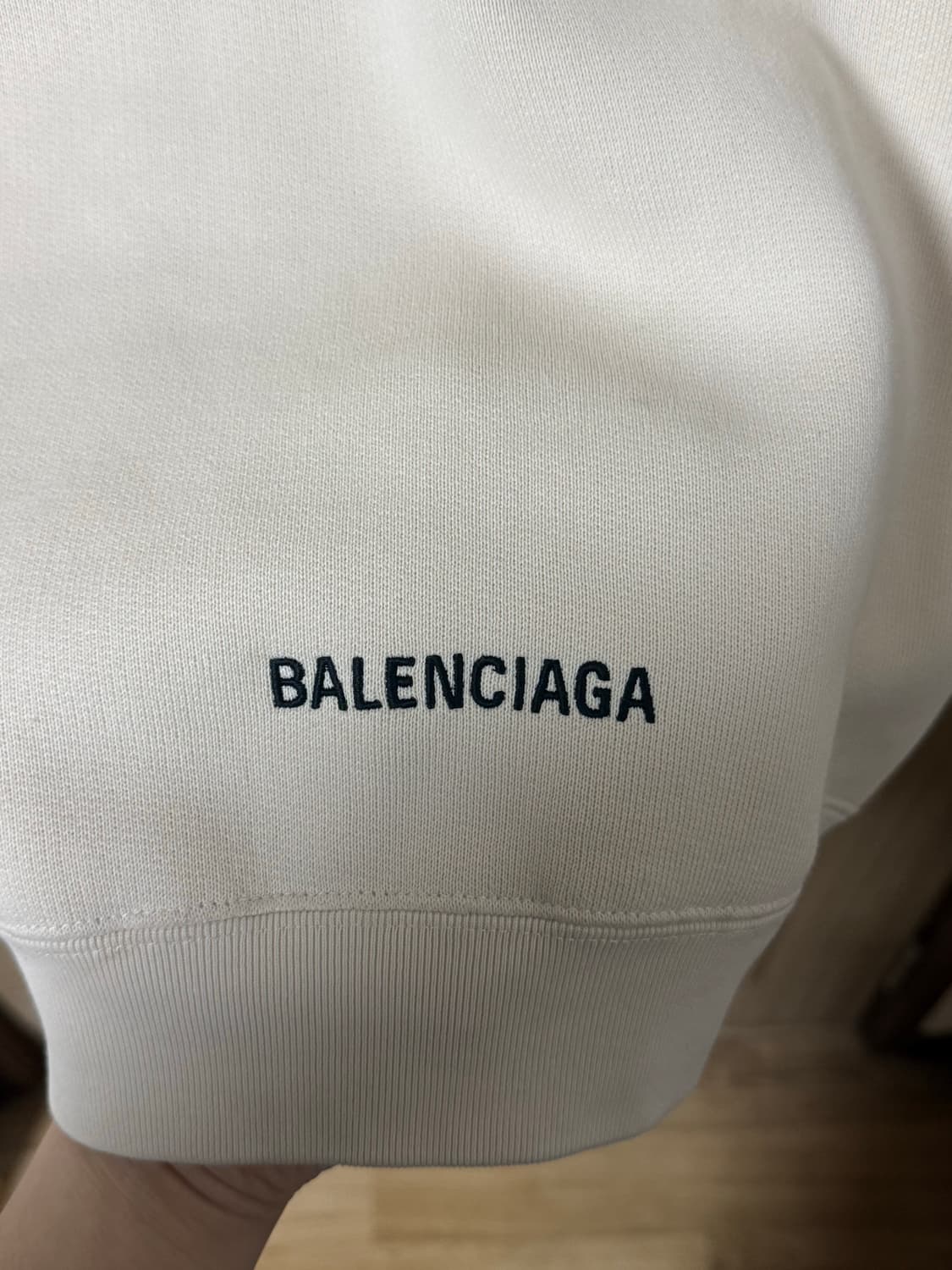 발렌시아가 백로고 자수 오버핏 후드집업  상품이미지2