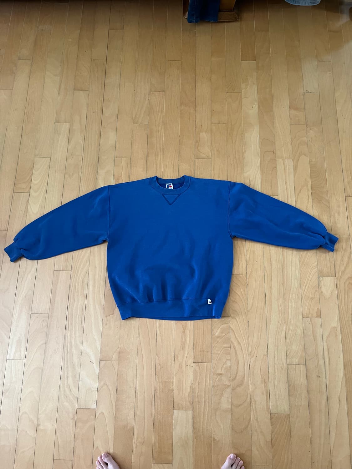 90s russell athletic 스웻셔츠 블루 made in usa 상품이미지1