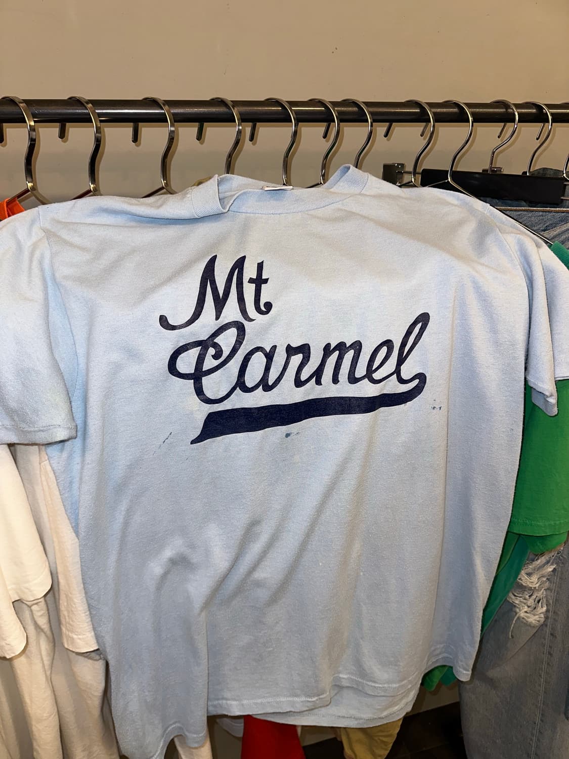 90’s Jerzees Mt Carmel logo print T 상품이미지1