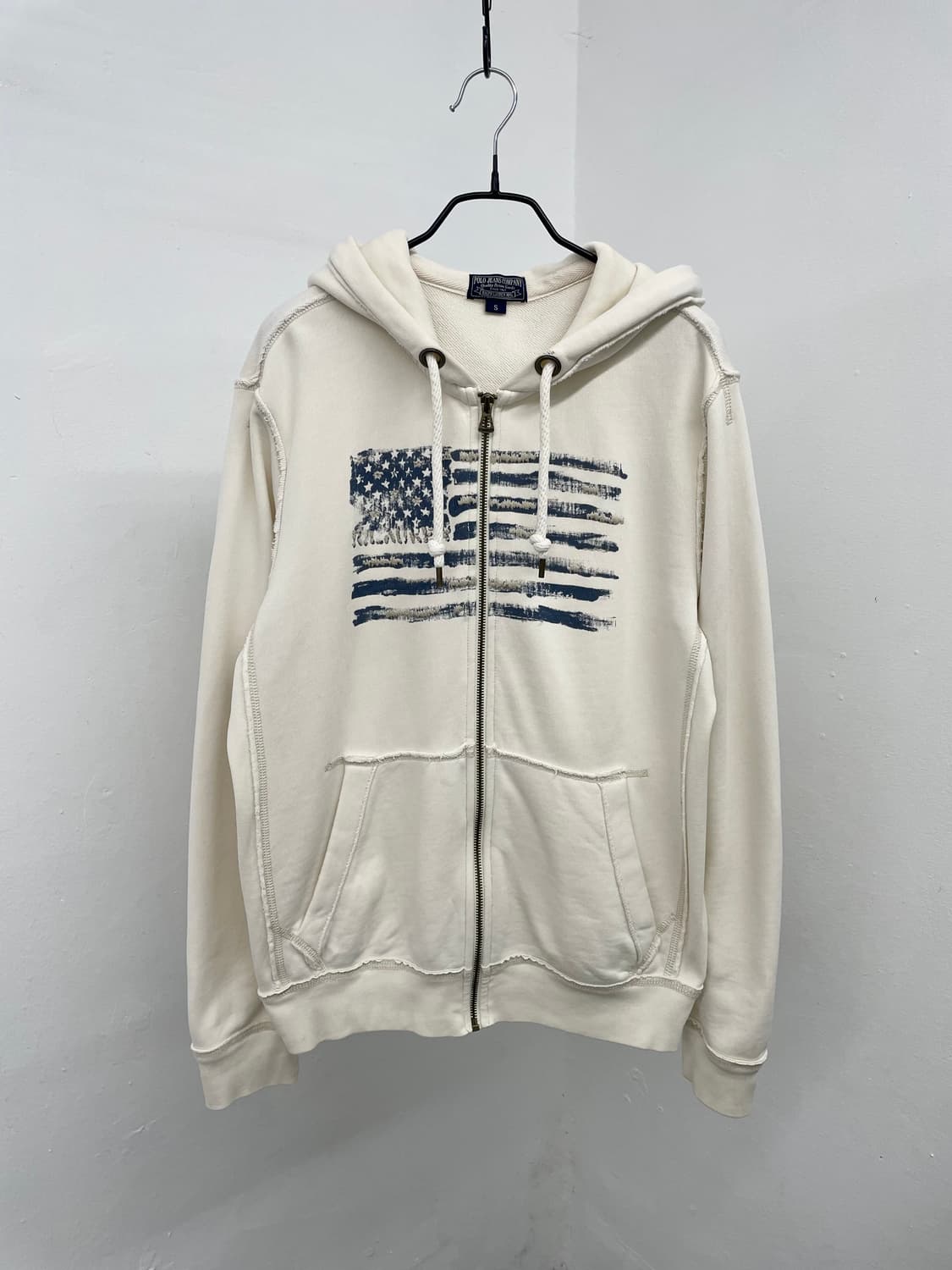 폴로 성조기 그런지 후드집업  상품이미지2
