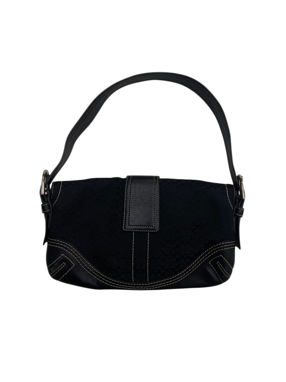 코치 y2k 블랙 바게트백 상품이미지2