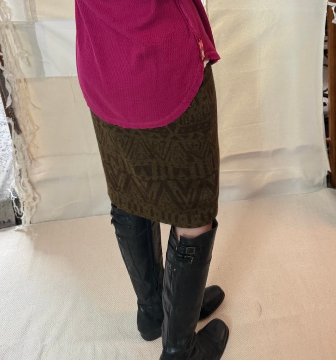 gianni lo giudice ethnic knit skirt 상품이미지1