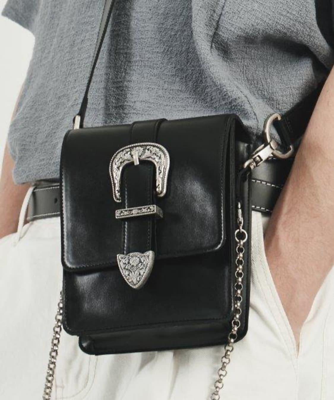 DWS 웨스턴 버클 백 크로스백 가방 디더블유에스 디더블유에스이 상품이미지1