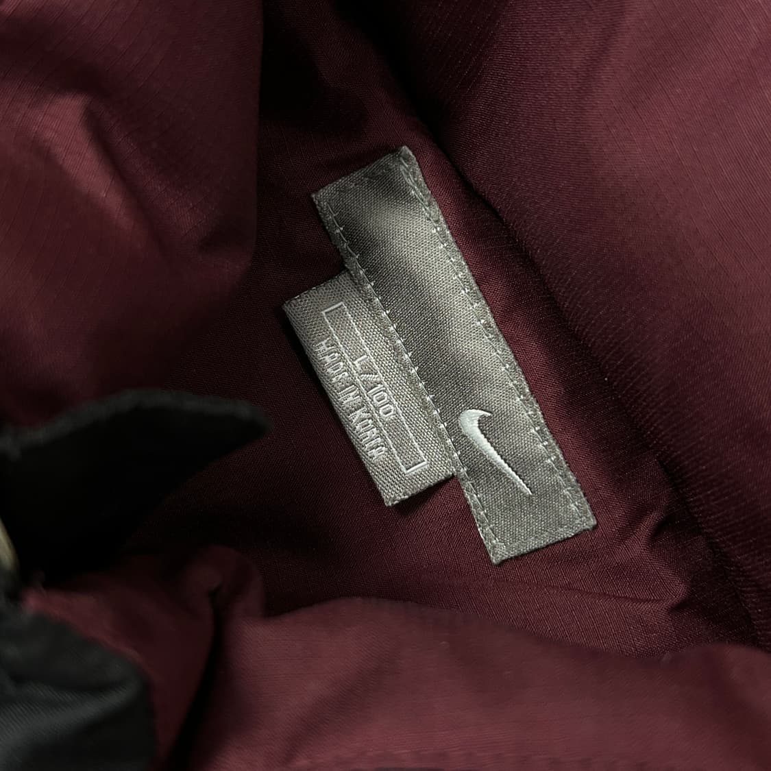 나이키 뉴챔프 블랙 버건디 패딩(L) 상품이미지2