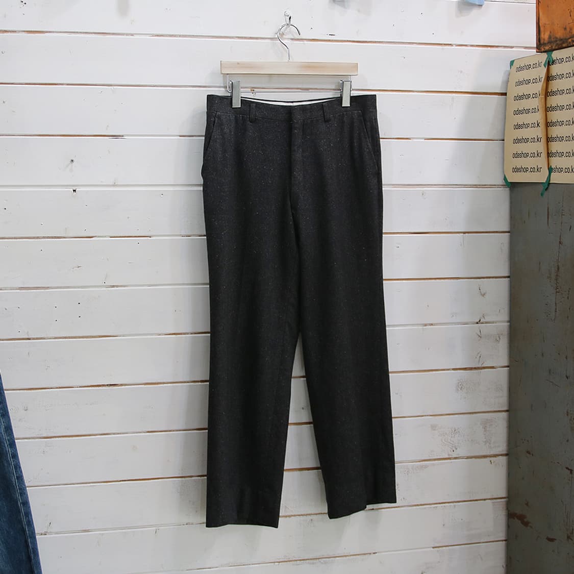 (착용컷) Aquascutum 울 슬랙스 (남성용 31) 상품이미지1