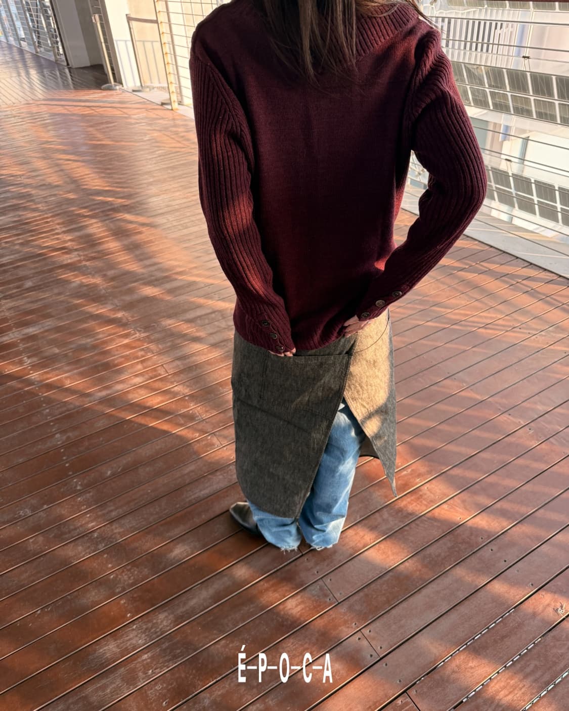 Button Turtleneck Knit 상품이미지7