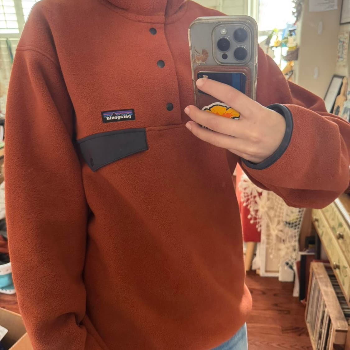 파타고니아 신칠라 스냅-T 버니쉬드 레드 상품이미지3