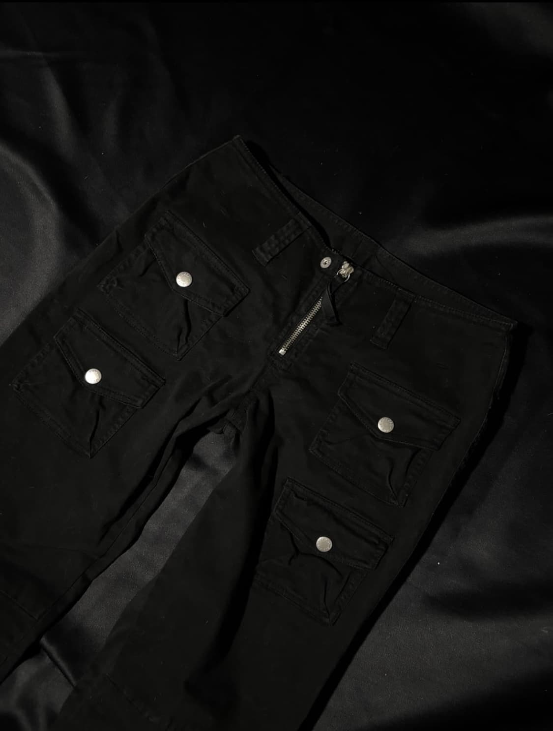 "GUESS"00's Y2K Bondage Black Pants 상품이미지4