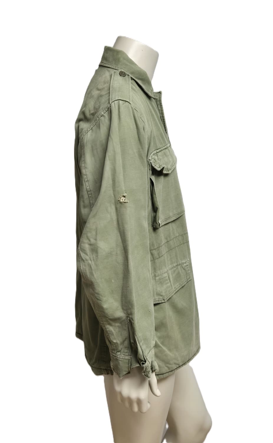 육군 구형 70년대 민무늬 야전상의 전투복 상의 자켓 (XL) 상품이미지3