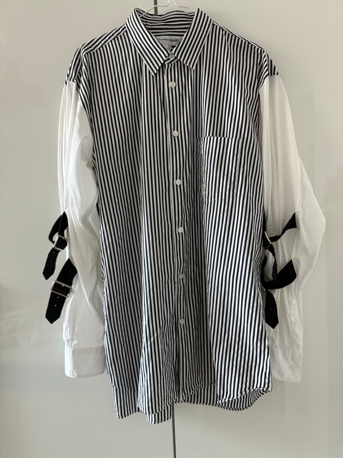 Comme des Garçons SHIRT 버클 스트랩 스트라이프 셔츠 상품이미지1