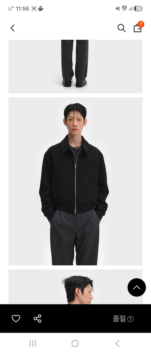 벨리에 시티 트립 블루종 블랙 M 상품이미지2