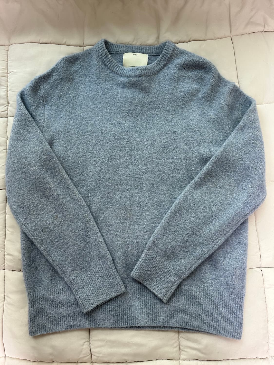 21fw 포터리 컴포트 크루넥니트 아이스그레이 2사이즈 상품이미지2