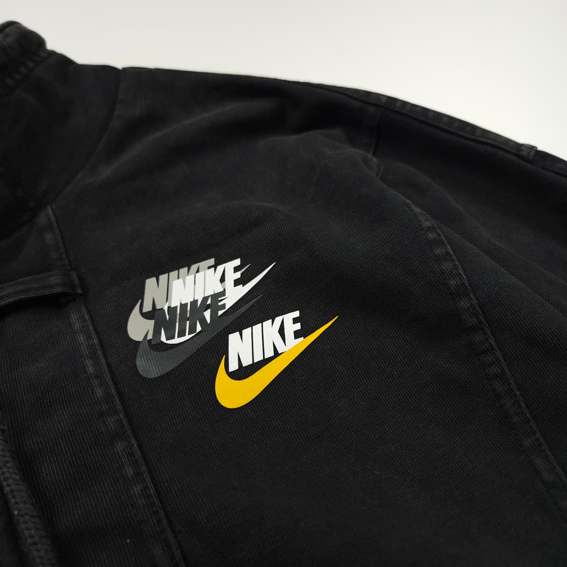 나이키 NSW 스우시 라벨 피그먼트 니트 집업 자켓(XL) 상품이미지3