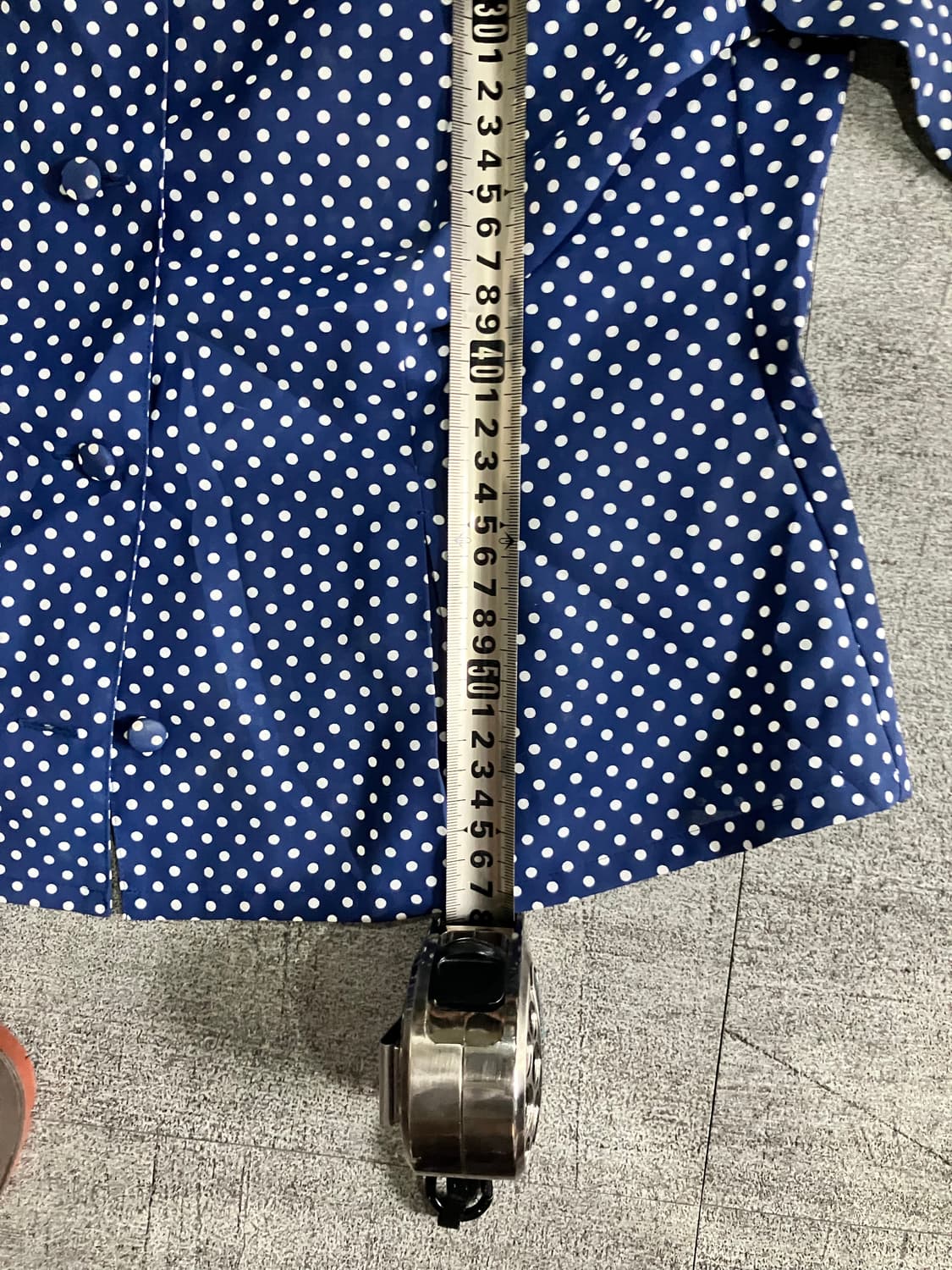 일본빈티지 하구미모리걸 달천깔페어리 땡땡이도트 반팔블라우스 상품이미지3