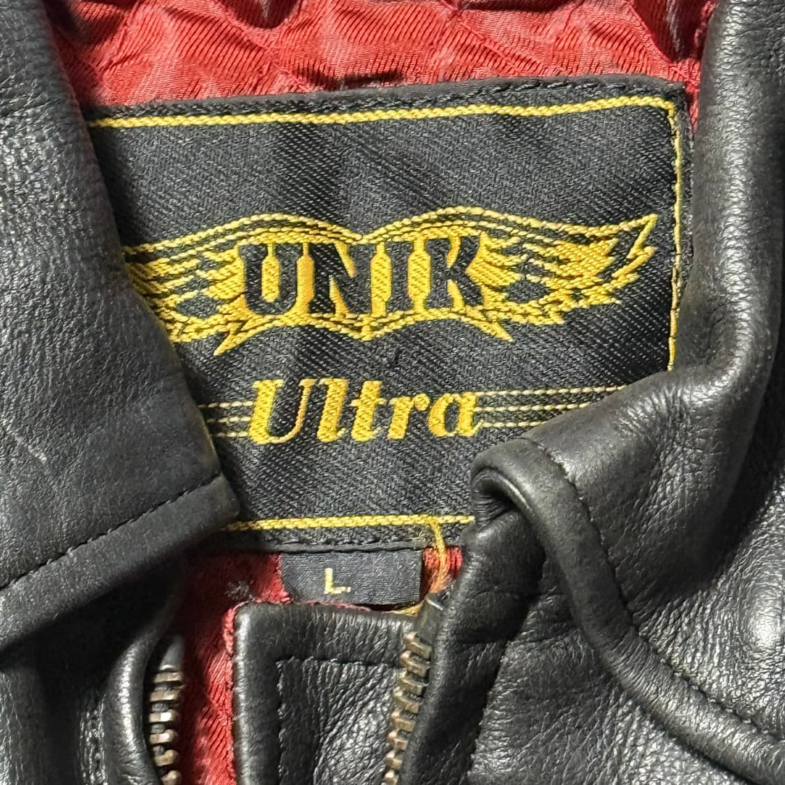 Unik ultra 빈티지 90s 레더 자켓 L 상품이미지2