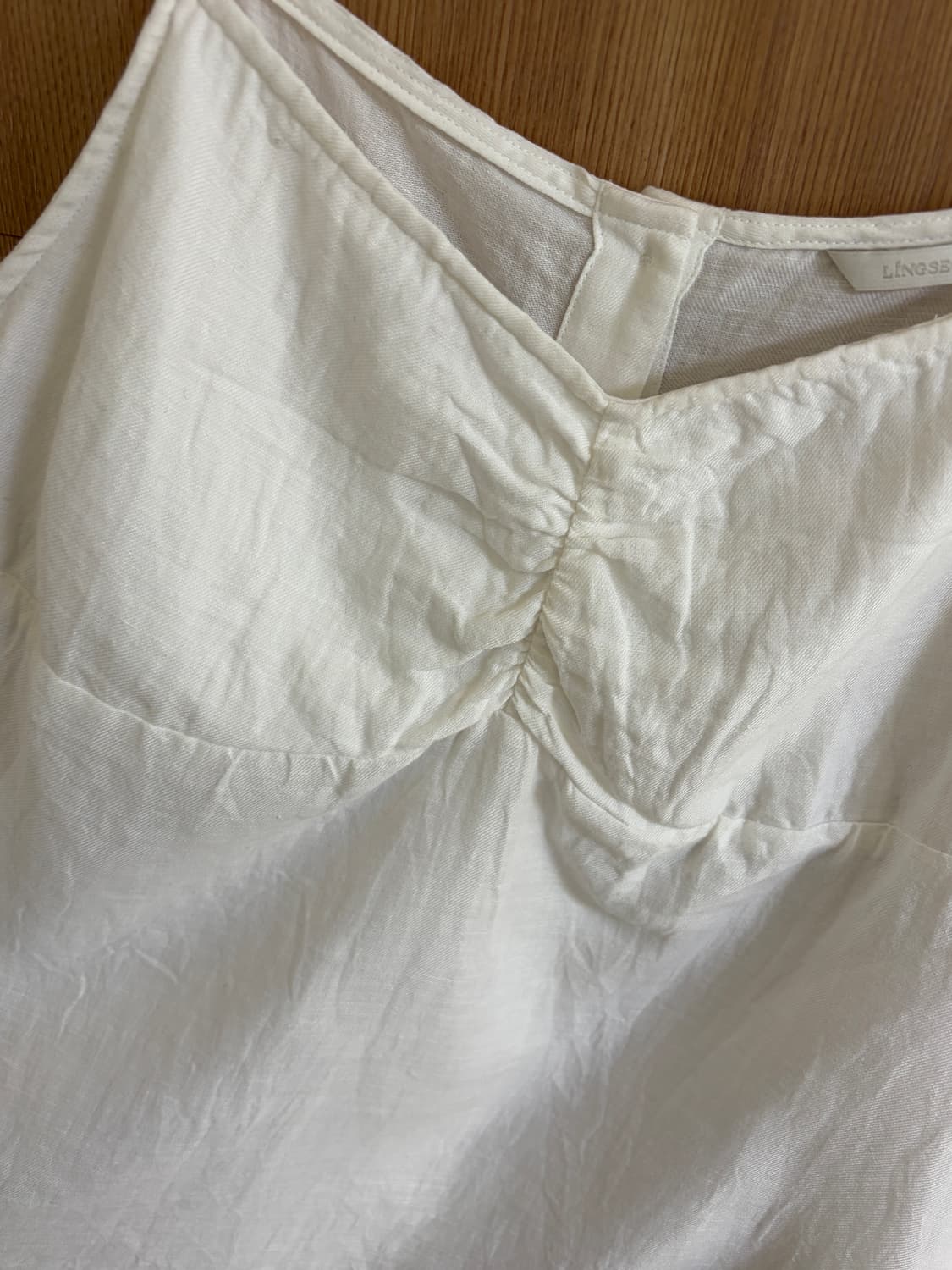 (무료배송)링서울 린넨 슬리브리스 아이보리 상품이미지5