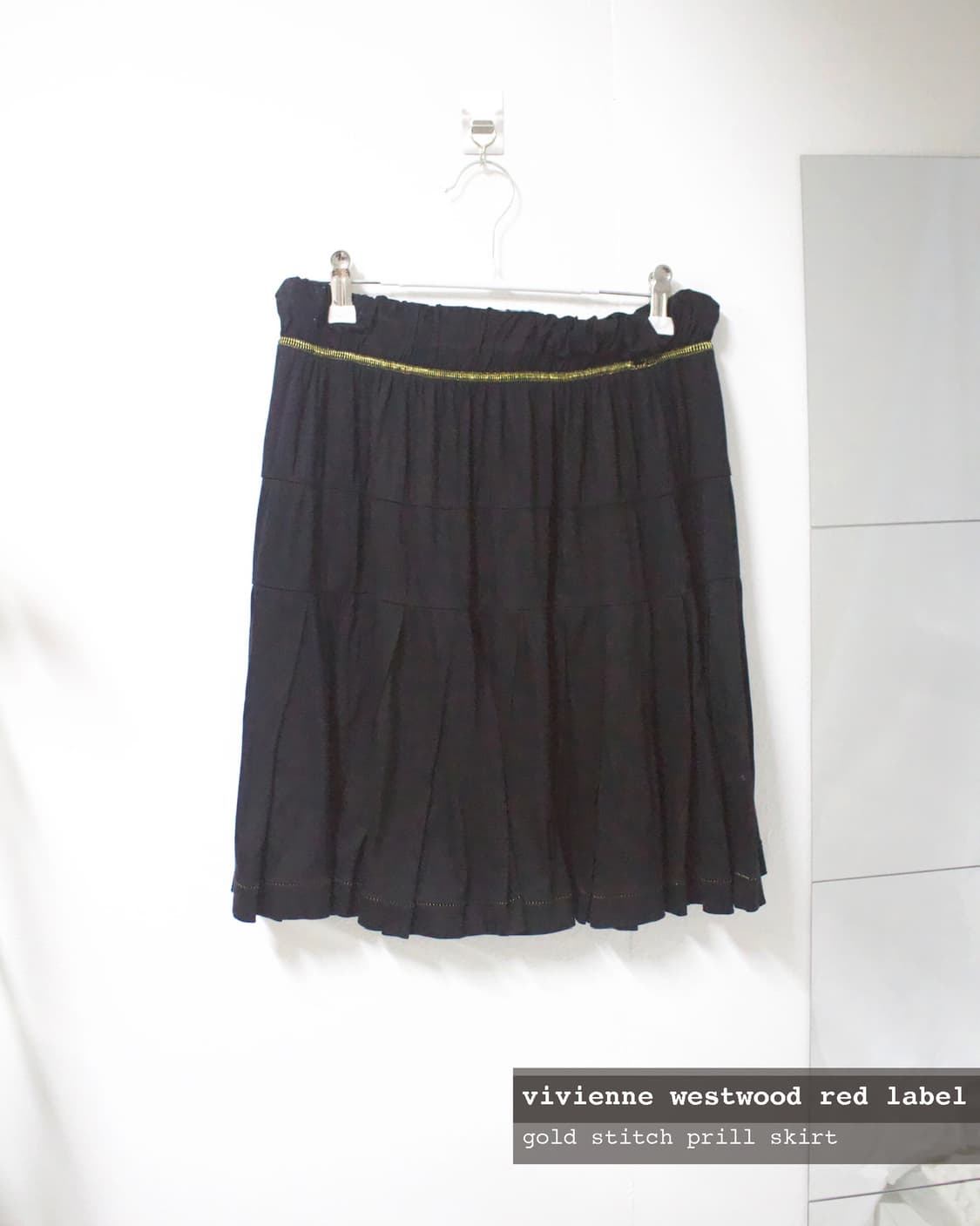gold stitch prill skirt 상품이미지1