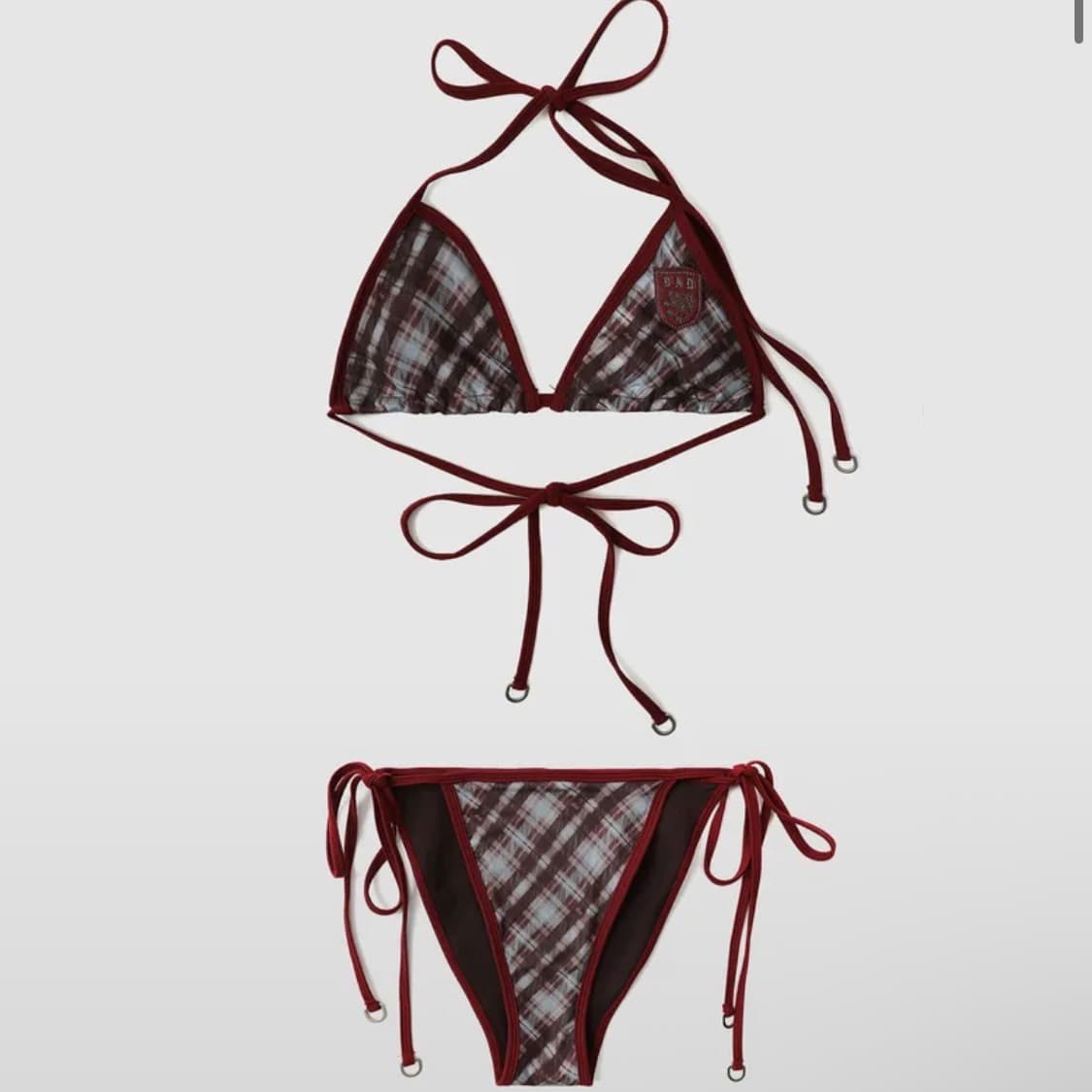 배드블러드/VINTAGE CLUB 체크 비키니 S 상품이미지1
