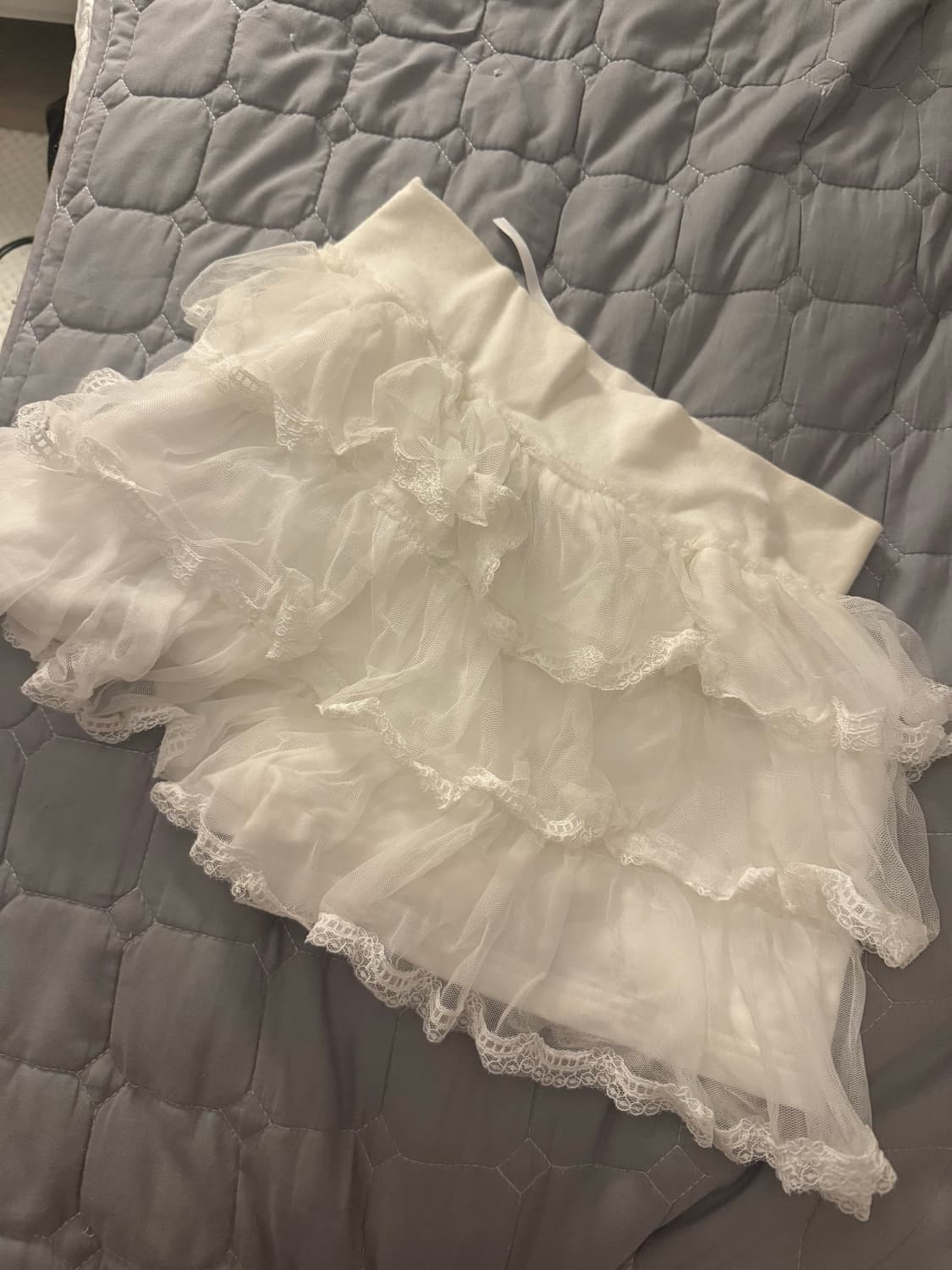 드라이로즈 튜튜 팬츠 스커트 아이보리 상품이미지3