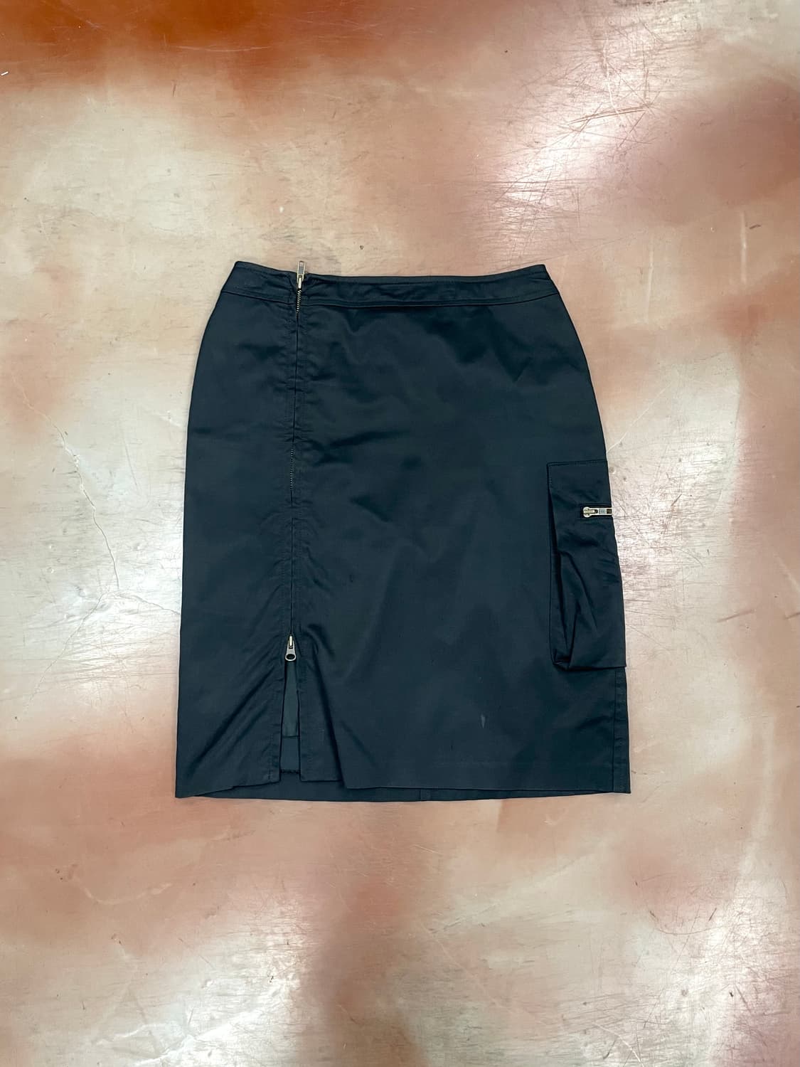 Zipper Black details cargo skirt 상품이미지3