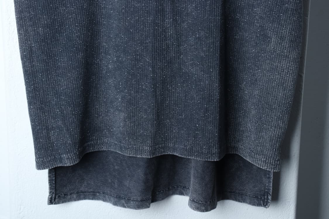 (M-XL) 풀앤베어 반팔 티셔츠 피그먼트 그레이 골지 롱-H30937 상품이미지4